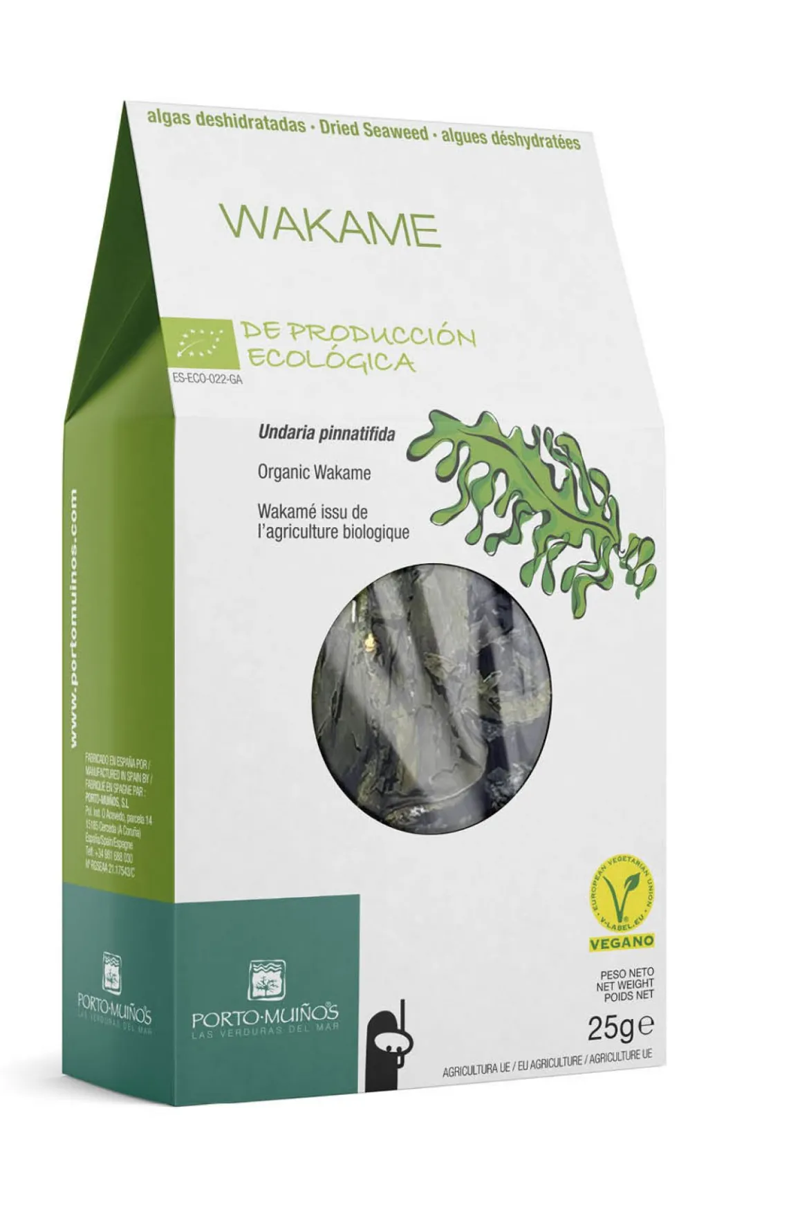 Algi Morskie Suszone Wakame BIO 25g Porto Muinos