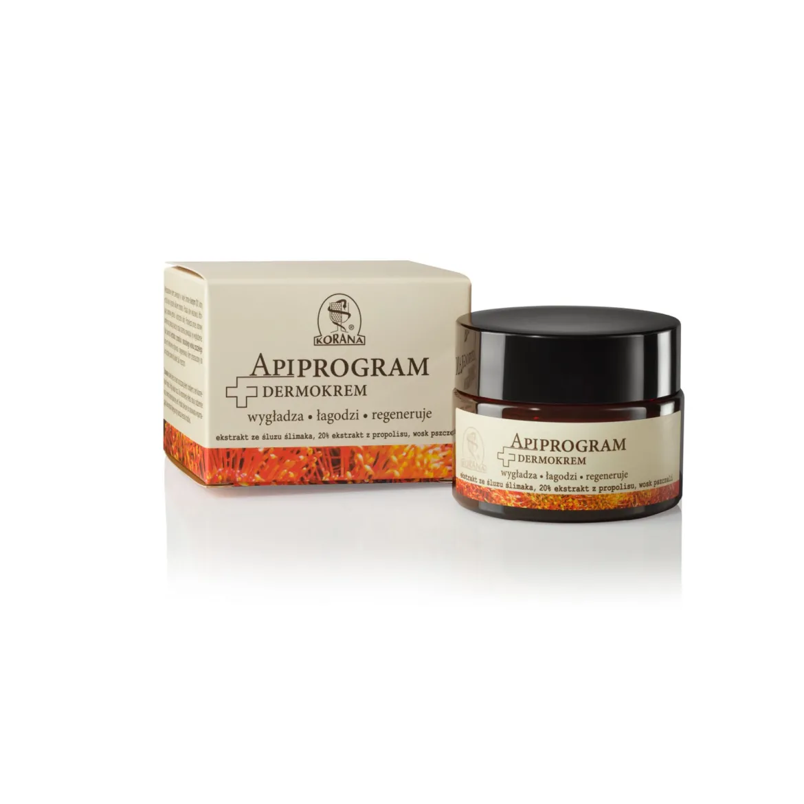 Apiprogram Dermokrem ze śluzem ślimaka i propolisem 50ml Korana