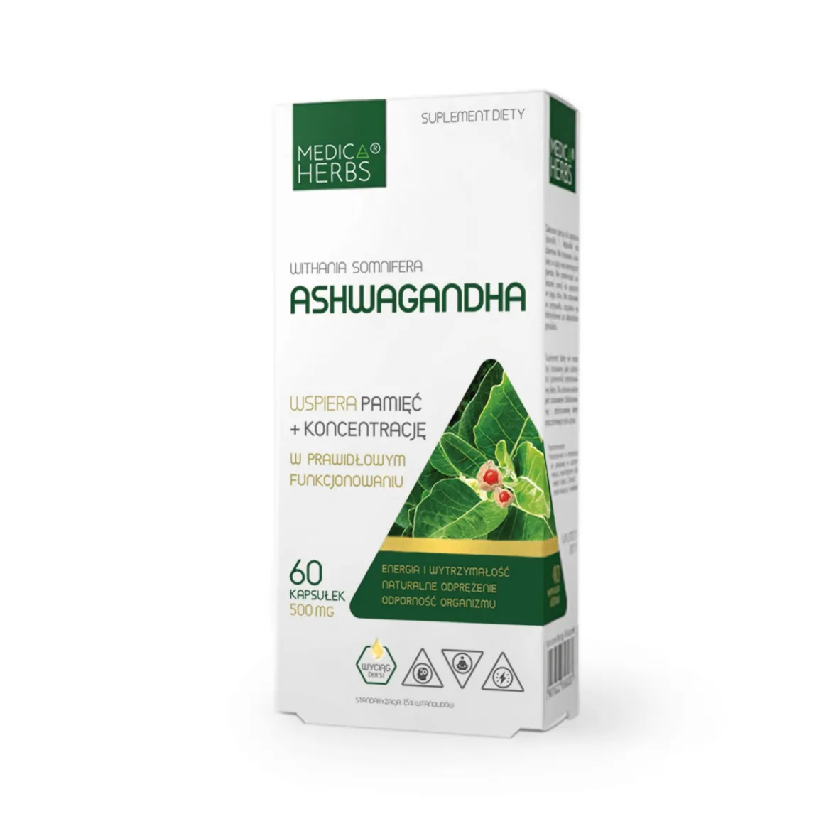 Ashwagandha 60 kaps. Medica Herbs