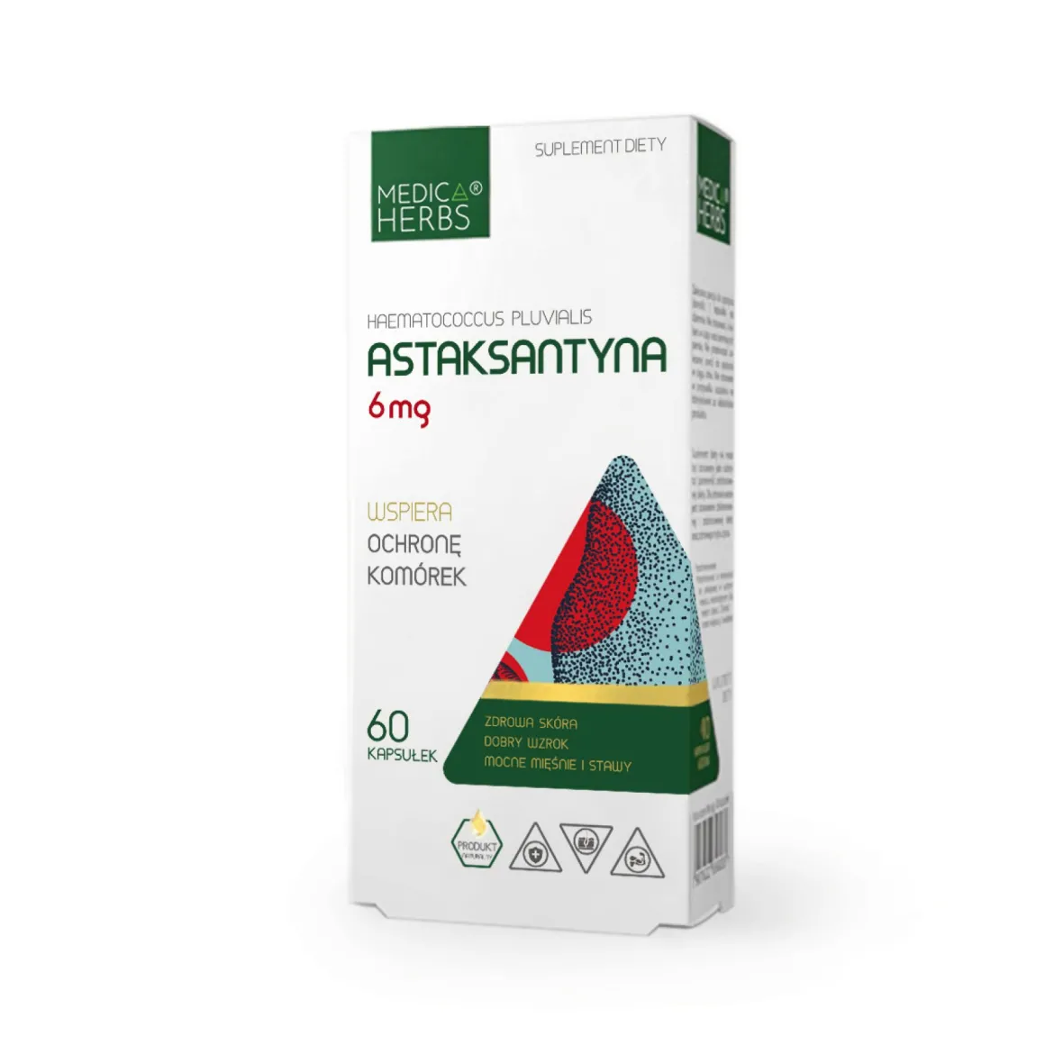 Astaksantyna 6mg 60 kapsułek Medica Herbs