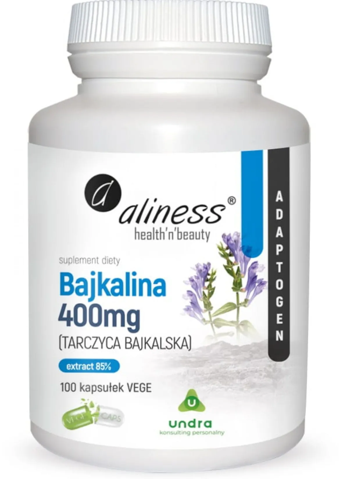 Bajkalina (tarczyca bajkalska) 100 kapsułek Vege Aliness
