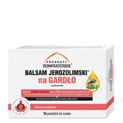Balsam Jerozolimski na Gardło 16 pastylek Produkty Bonifraterskie