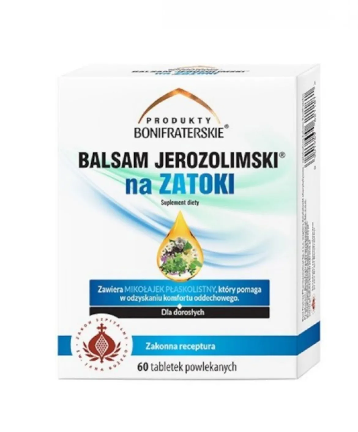 Balsam jerozolimski Na Zatoki 60 tabletek powlekanych Produkty Bonifraterskie