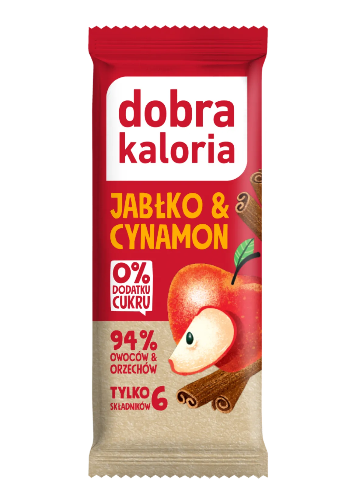 Baton Jabłko i cynamon 35g Dobra Kaloria
