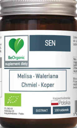 BeOrganic Sen BIO 450mg 100 tabletek Aliness