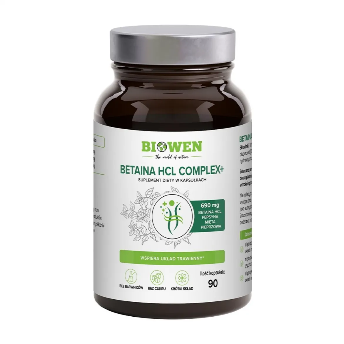 Betaina HCL Complex+ 90kaps Biowen