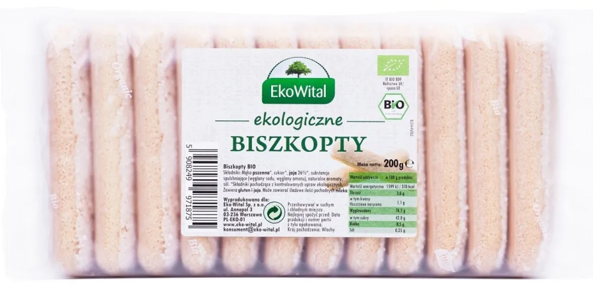 Biszkopty BIO 200g EkoWital