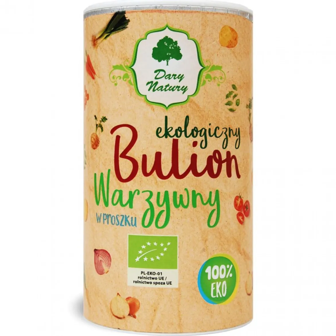 Bulion warzywny EKO w proszku 200g Dary Natury
