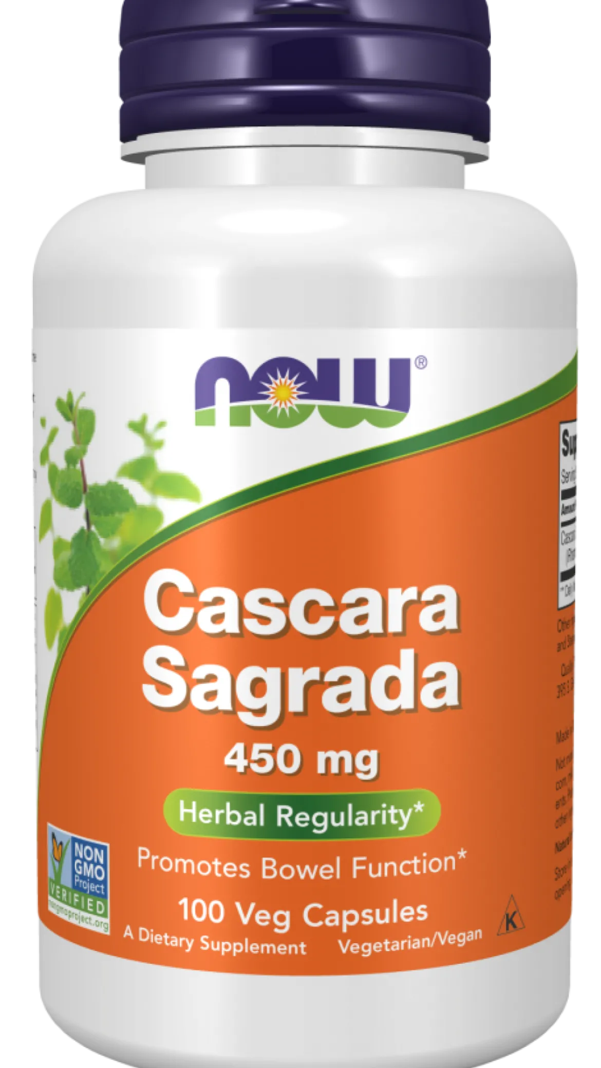 Cascara Sagrada 450mg 100 kapsułek Now Foods