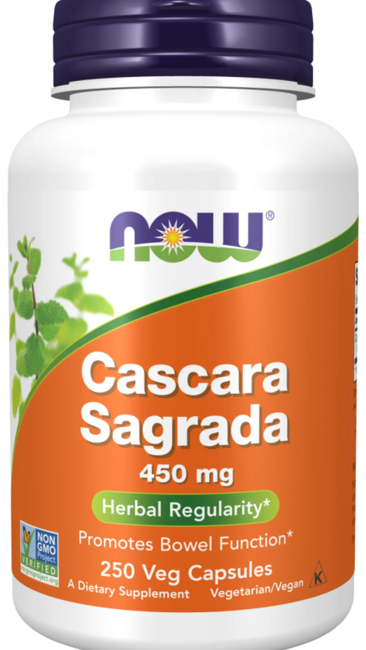 Cascara Sagrada 450mg 250 kapsułek Now Foods