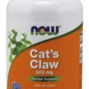 Cat's Clow 500mg 250 kapsułek Now Foods