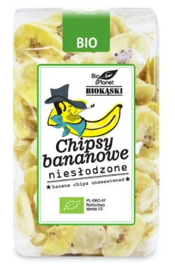 Chipsy Bananowe Niesłodzone BIO 150g Bio Planet
