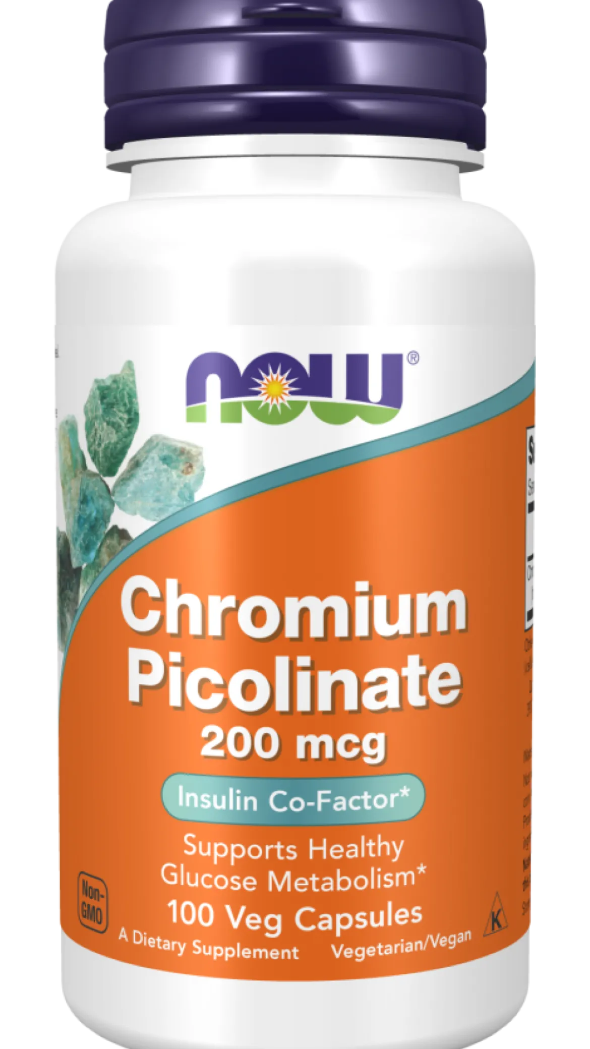 Chrom (pikolinian chromu) 200 mcg 100 kapsułek Now Foods
