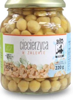 Ciecierzyca w Zalewie BIO 350g (220g) (Słoik) Bio Planet