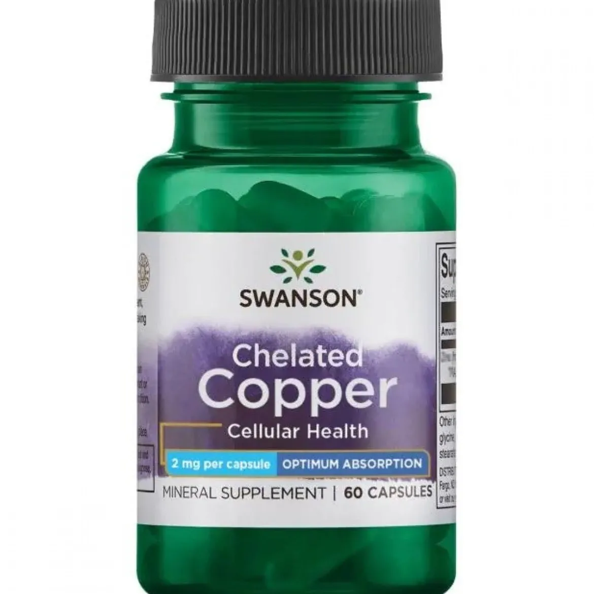 Coper (Chelat Miedzi) 2mg 60kaps Swanson