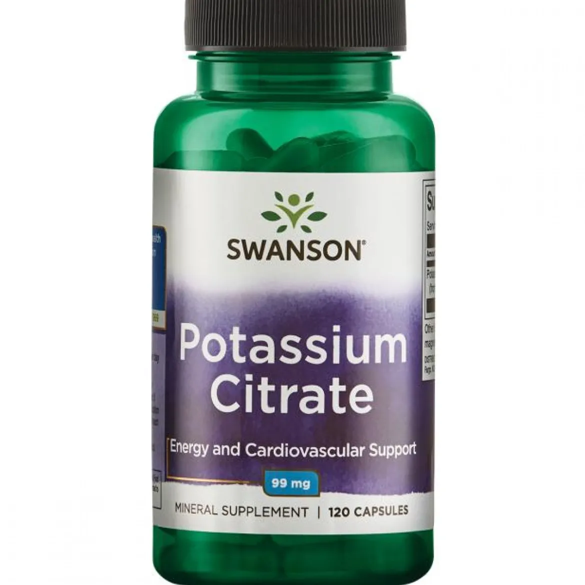 Cytrynian Potasu 99mg 120kaps Swanson