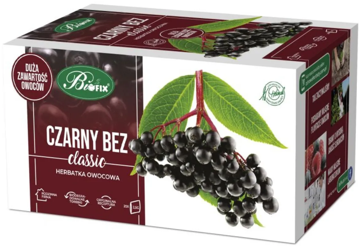 Czarny bez Herbatka owocowa ekspresowa 20x2,5g BiFix