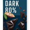 Czekolada Gorzka 80% Bez Dodatku Cukrów Bezglutenowa BIO 60g Benjamissimo