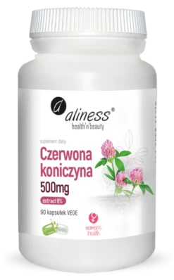 Czerwona koniczyna extract 8% 500mg Aliness
