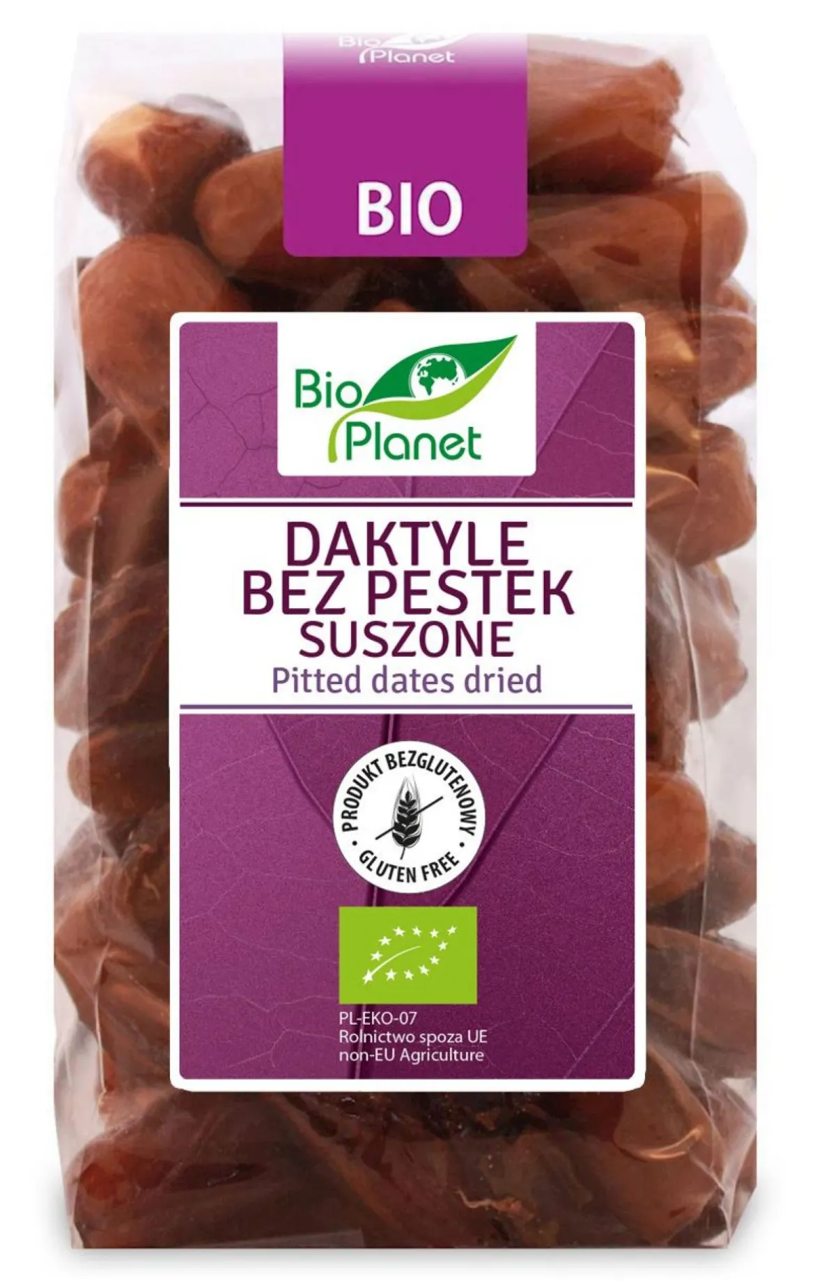 Daktyle Bez Pestek Suszone Bezglutenowe BIO 400g Bio Planet