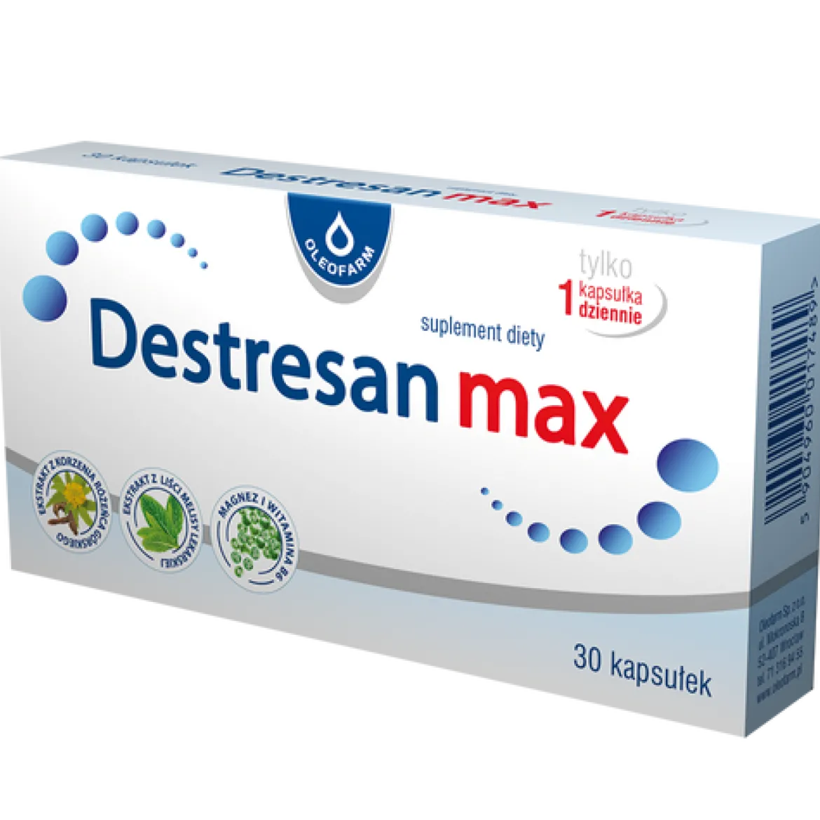 Destresan Max 30 kapsułek Oleofarm