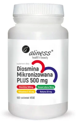 Diosmina Mikronizowana Plus 500mg 100 kaps Aliness