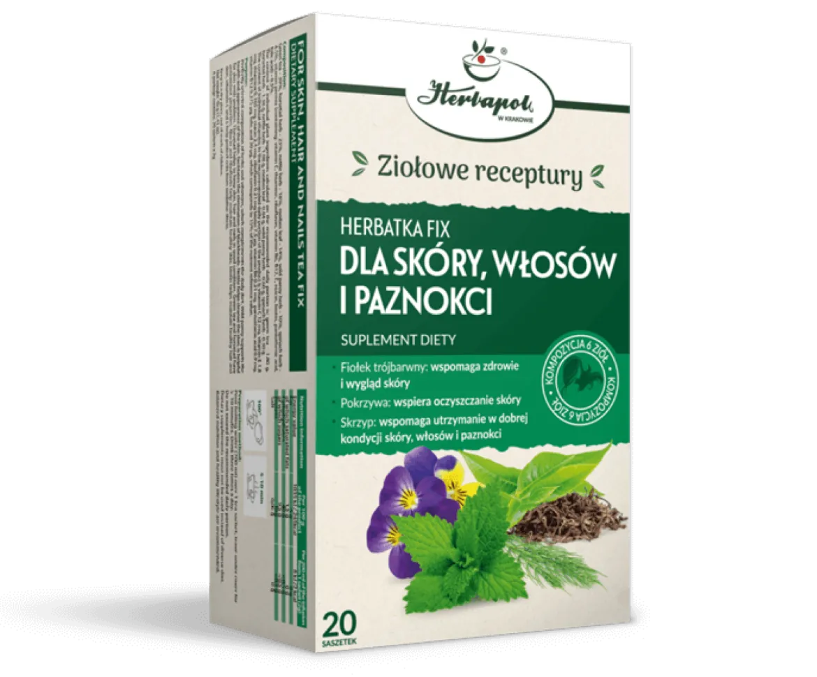 Dla Skóry, Włosów i Paznokci 20x2g Herbapol