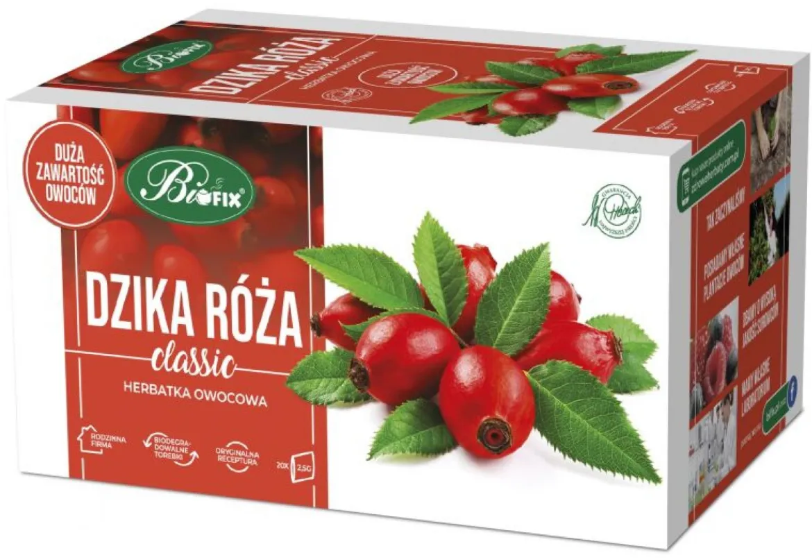 Dzika róża Herbatka owocowa ekspresowa 20x2,5g BiFix