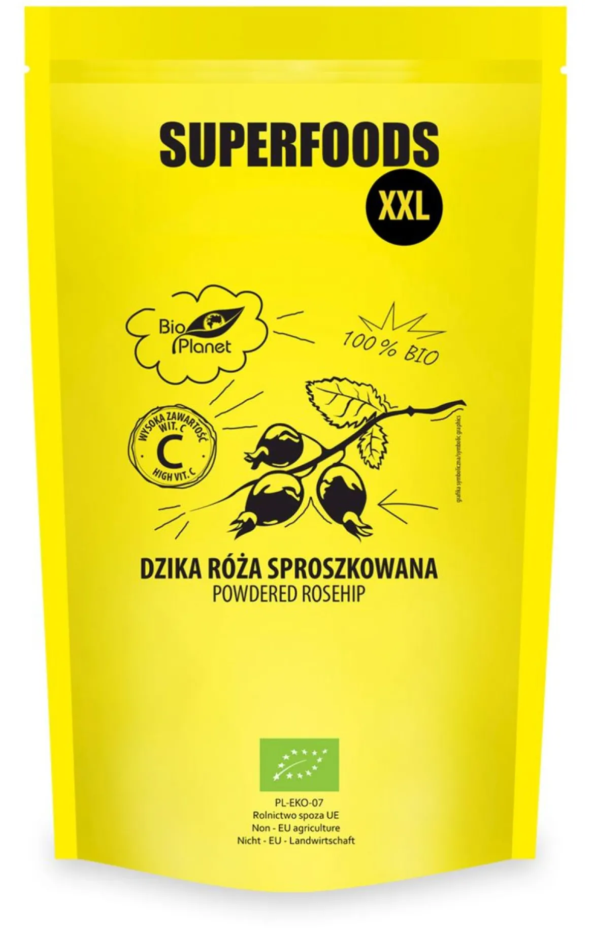 Dzika Róża sproszkowana BIO 500g Bio Planet