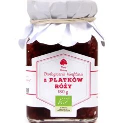 Ekologiczna Konfitura z płatków róży BIO 180g Dary Natury