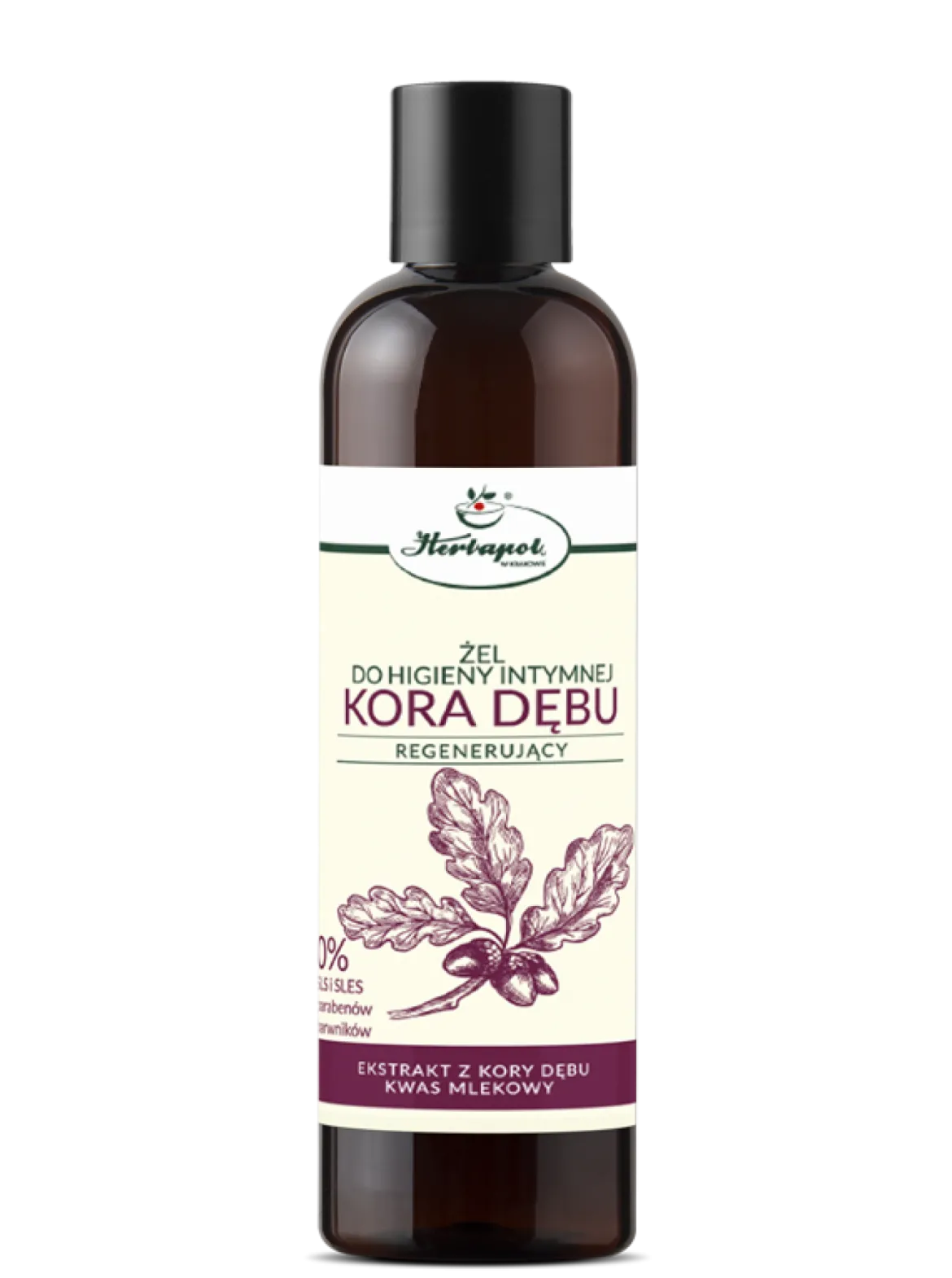 Żel do higieny intymnej z korą dębu 250ml Herbapol