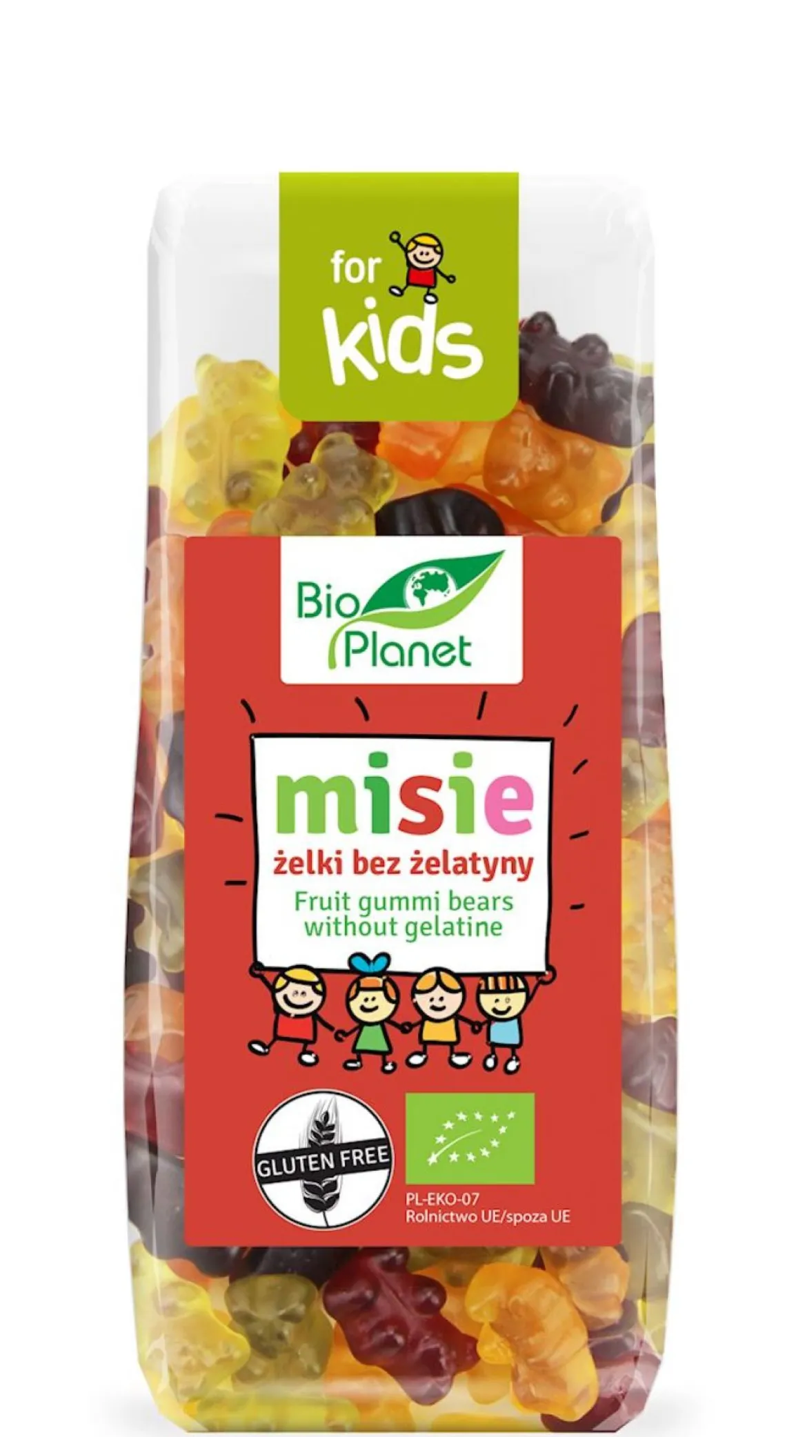 Żelki /misie/ bez żelatyny BIO 100g Bio Planet