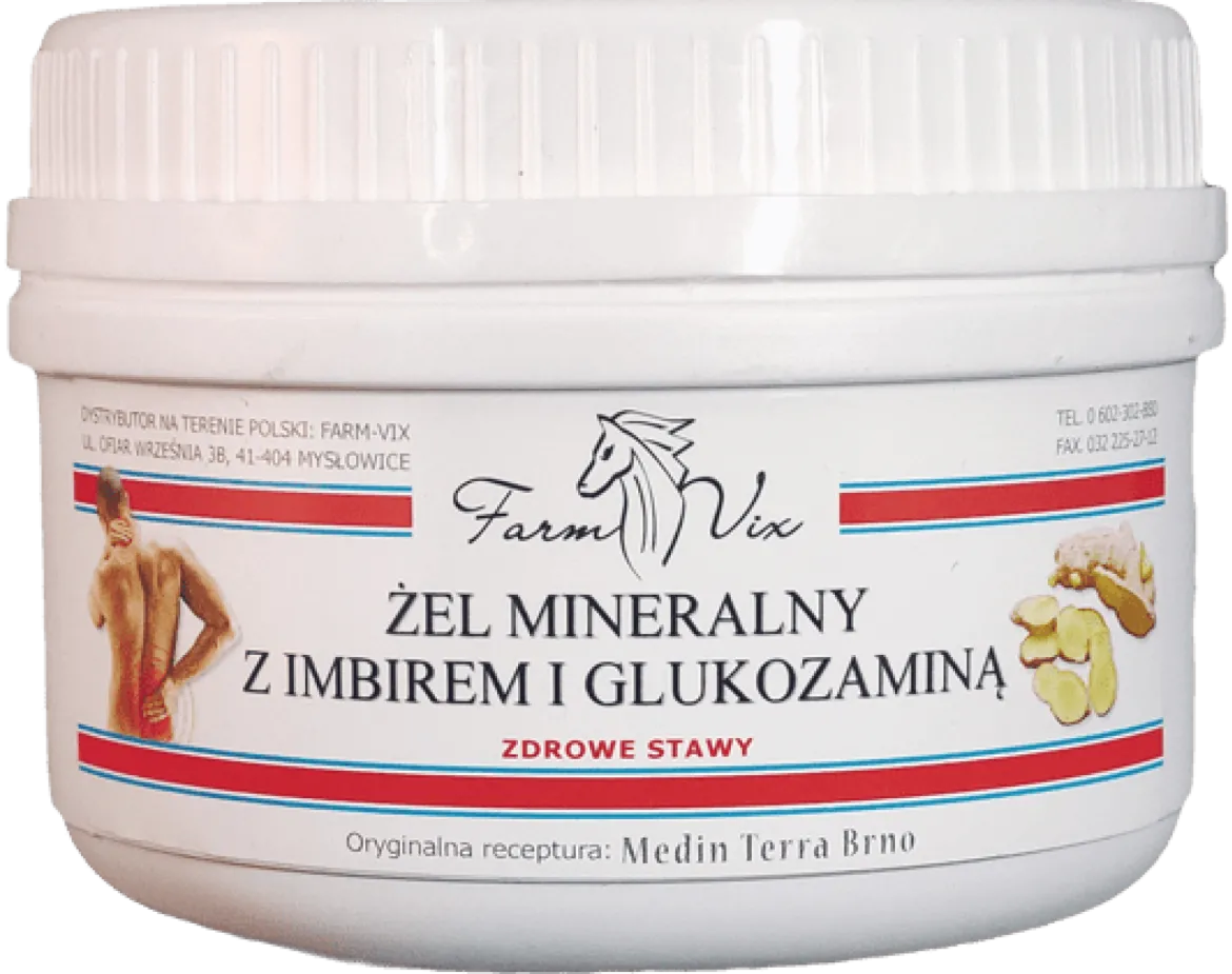 Żel Mineralny z Imbirem i Glukozaminą 350g Farm-Vix