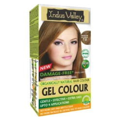 Żelowa farba do włosów ŚREDNI BLOND 7.0 Indus Valley