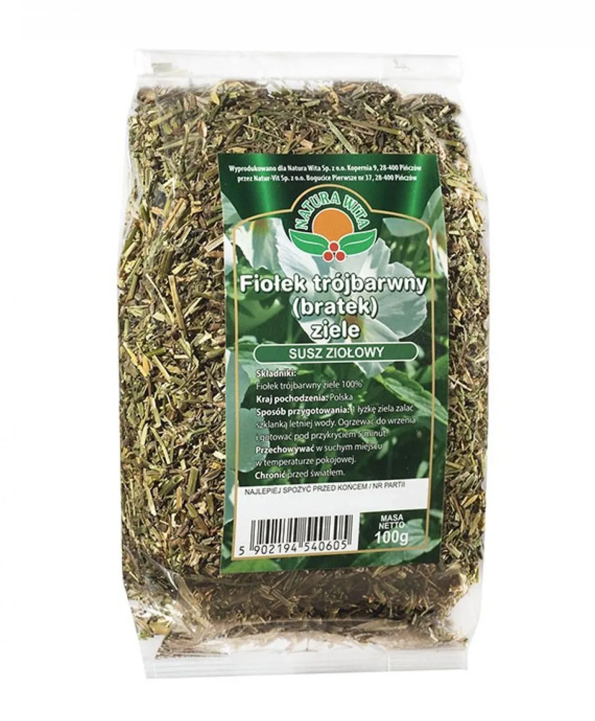 Fiołek Trójbarwny (Bratek) 100g Natura Wita
