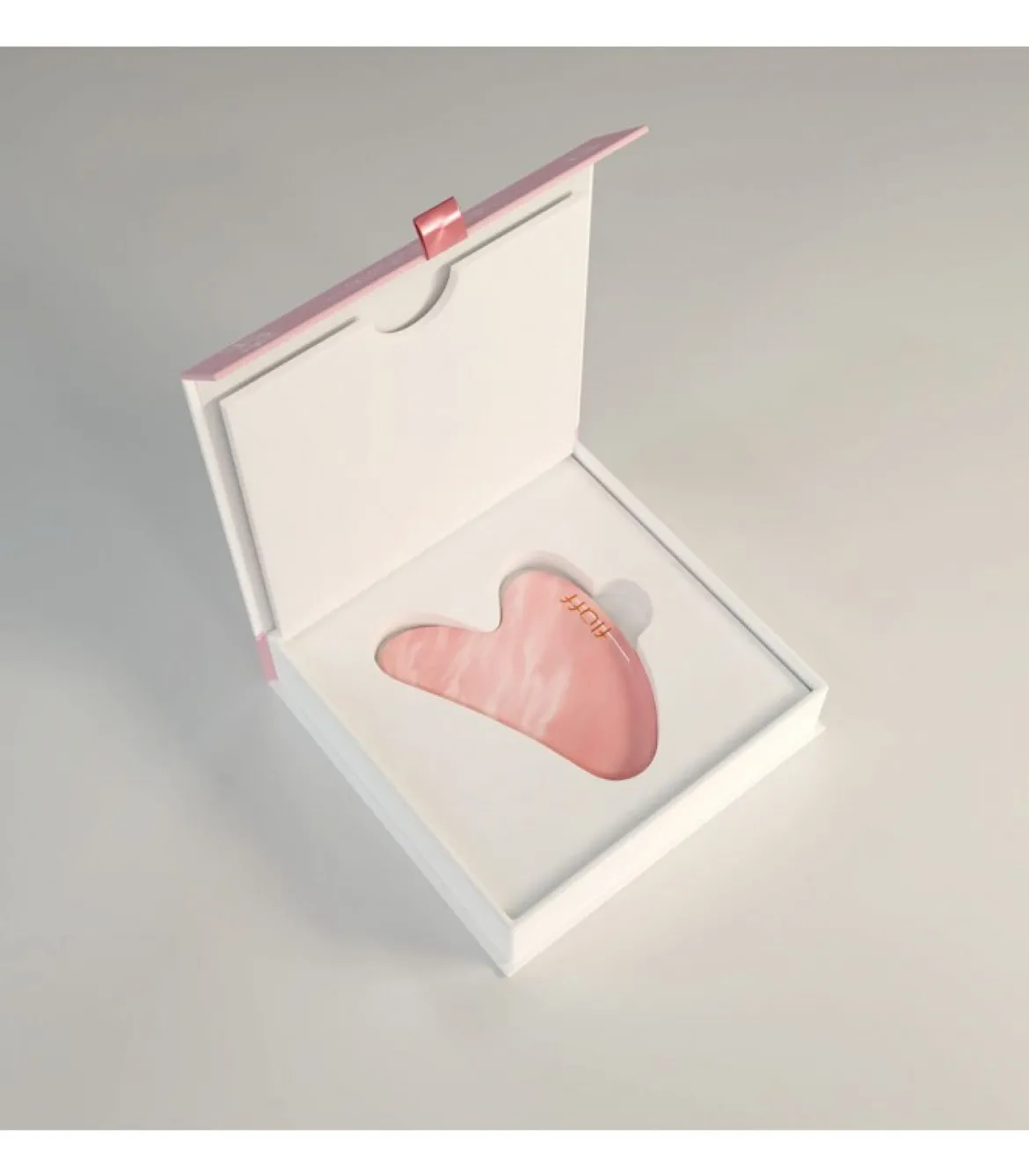 Fluff Kamień Gua Sha, Różowy Kwarc