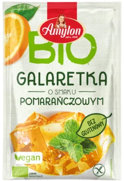 Galaretka z Agarem o Smaku Pomarańczowym Bezglutenowa BIO 40g Amylon