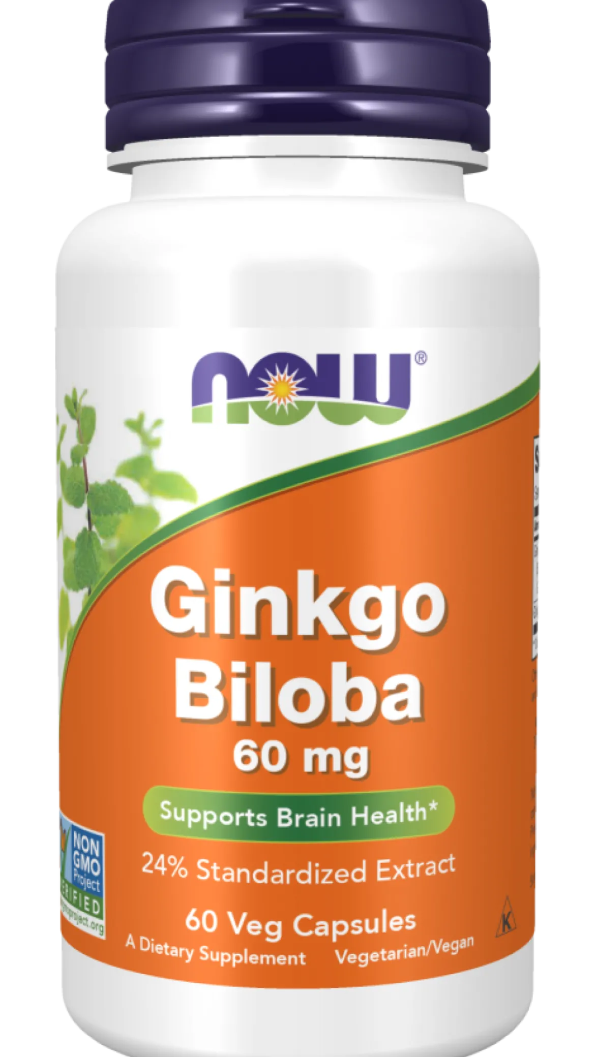 Ginkgo Biloba 60mg 60 kaps. Now Foods