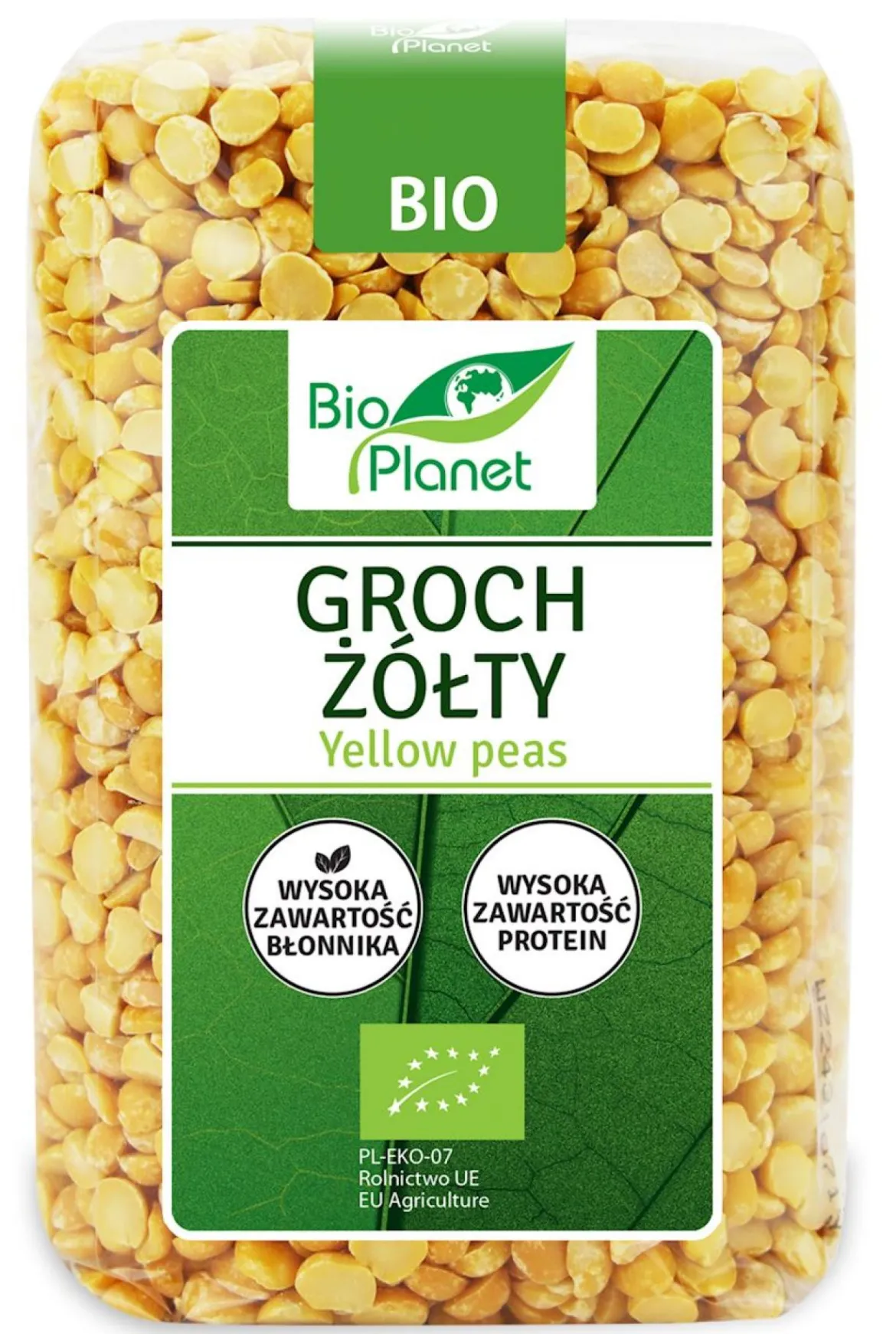 Groch Żółty BIO 500g Bio Planet