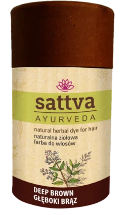 Henna Głęboki Brąz 150g Sattva