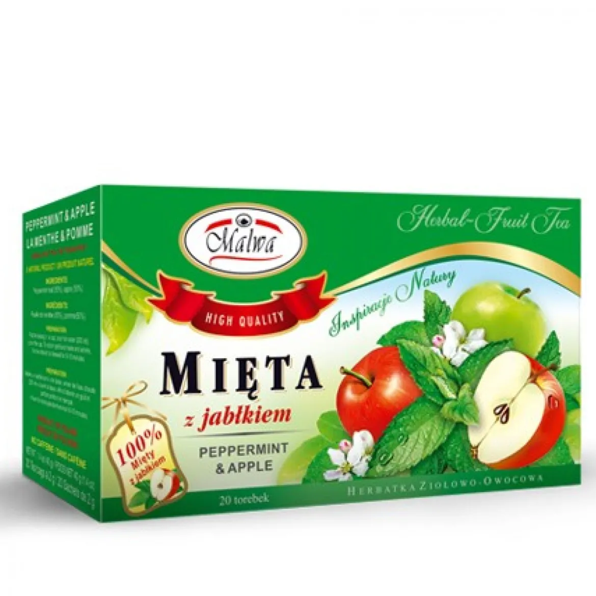 Herbata Mięta z Jabłkiem 20x2g Malwa