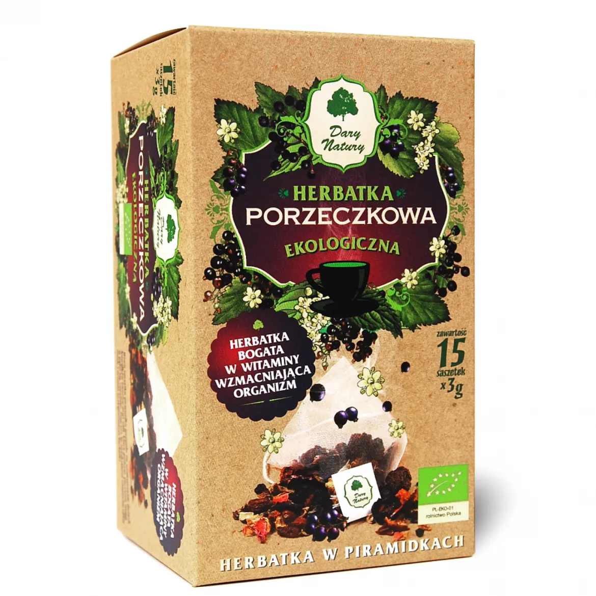 Herbata Porzeczkowa 15x3g fix EKO Dary Natury