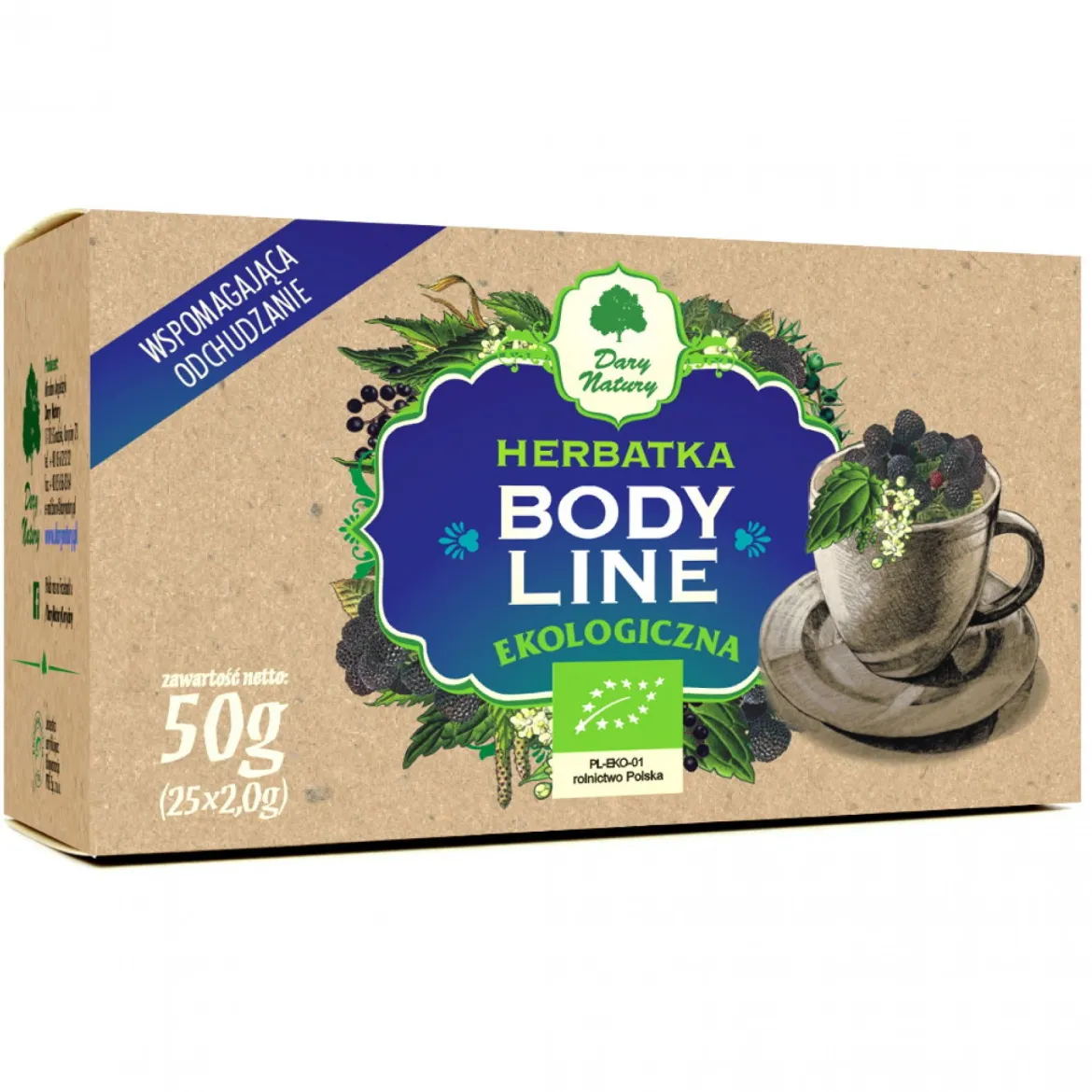 Herbatka Body Line EKO 25x2g Dary Natury