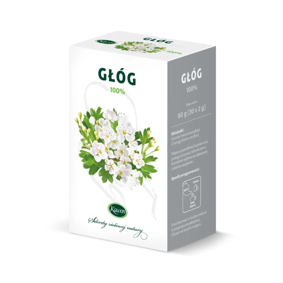 Herbatka Głóg kwiat 30x2g Kawon