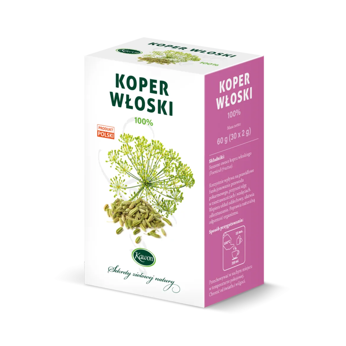 Herbatka Koper włoski ekspresowa 30x2g Kawon