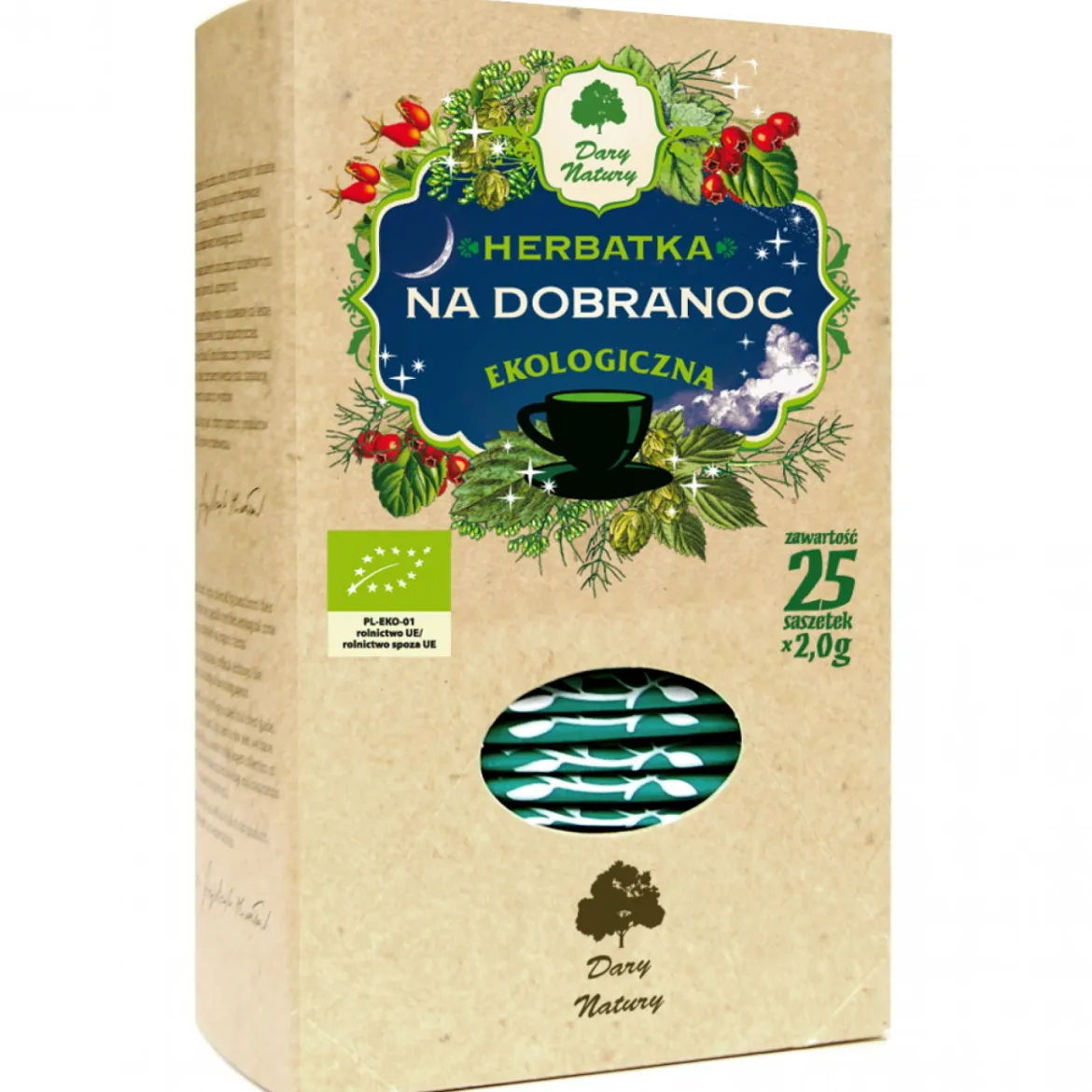 Herbatka Na dobranoc EKO 25x2g Dary Natury