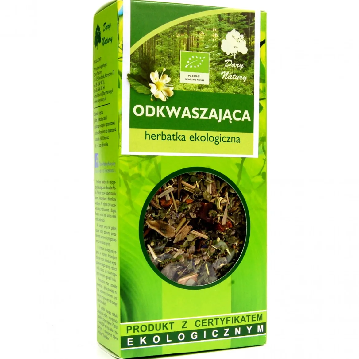 Herbatka Odkwaszająca EKO 50g Dary Natury