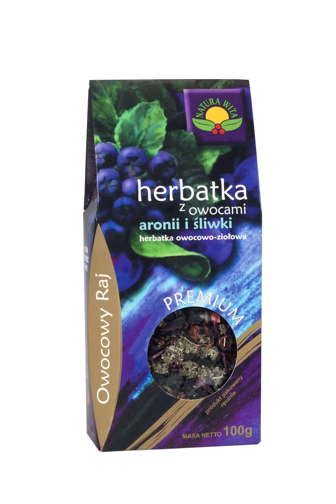 Herbatka z owocami aronii śliwki 100g Natura Wita