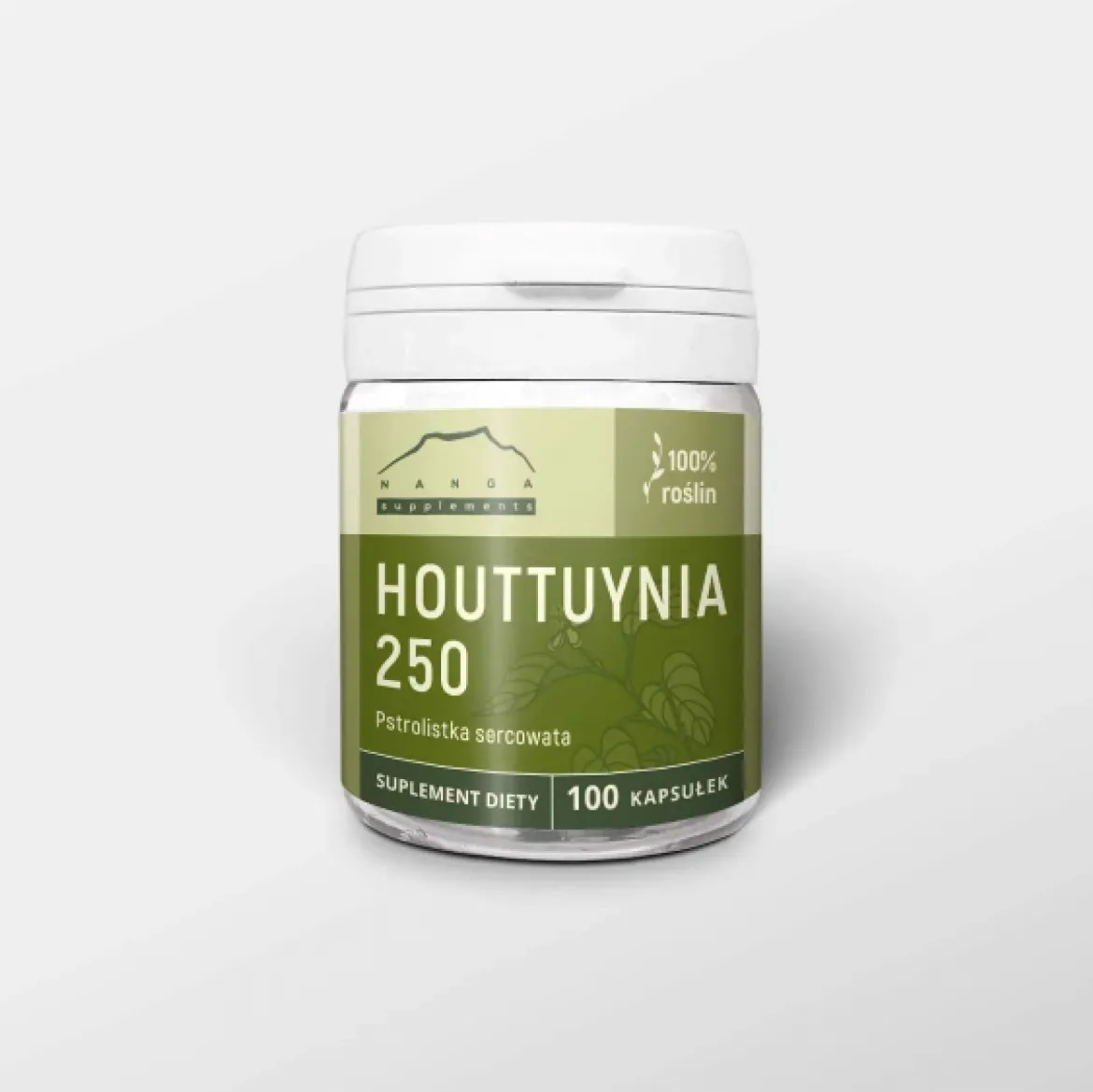 Houttuynia / Pstrolistka sercowata 250mg 100 kaps Nanga