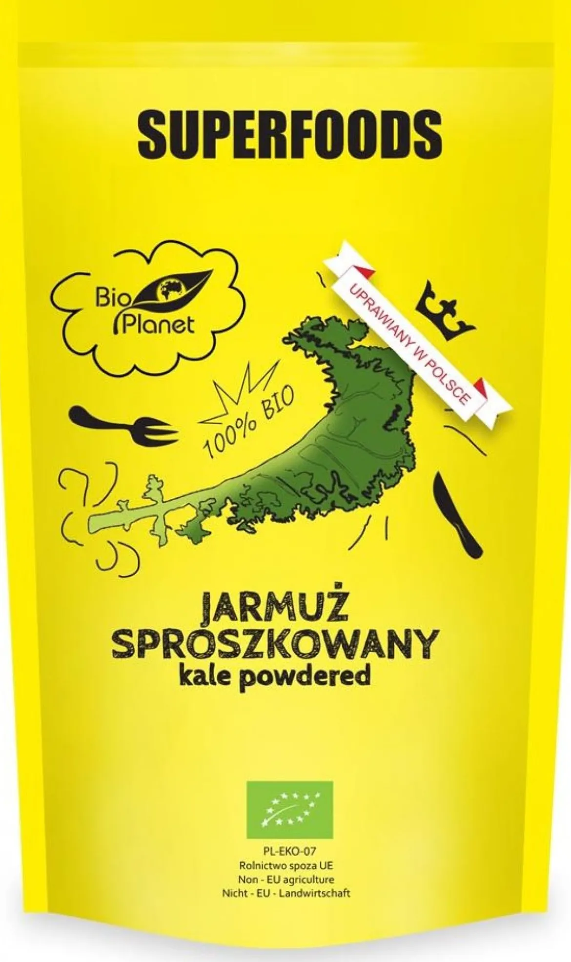 Jarmuż sproszkowany BIO 125g Bio Planet